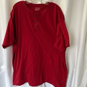 Craft Men's Red Henley Shirt